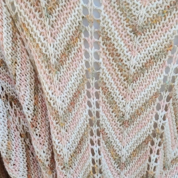 Zig zag Pastel open‎ long cardigan M - Picture 6 of 13